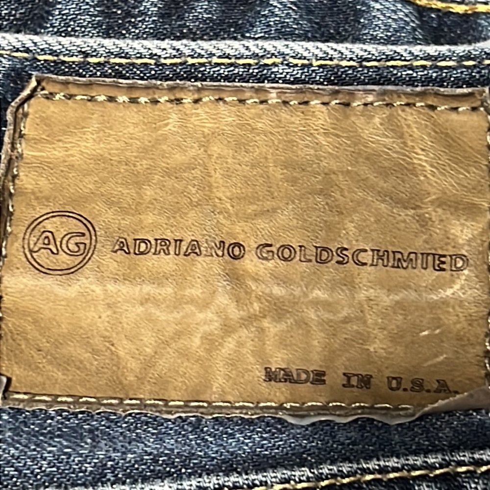 🔥🔥 AG ADRIANO GOLDSCHMIED “Matchbox”Slim Straight Jeans - 34x32 - EXCELLENT - Picture 3 of 13